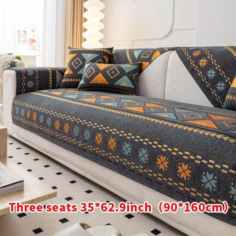 Bohemian Sofa Slipcover Non-slip Couch Cover Universal Furniture Protection