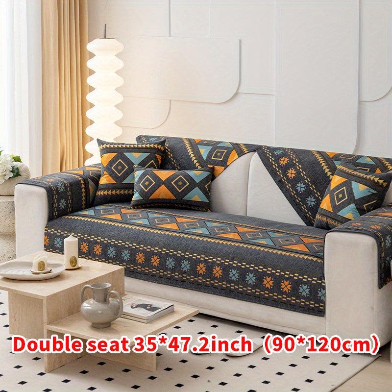 Bohemian Sofa Slipcover Non-slip Couch Cover Universal Furniture Protection