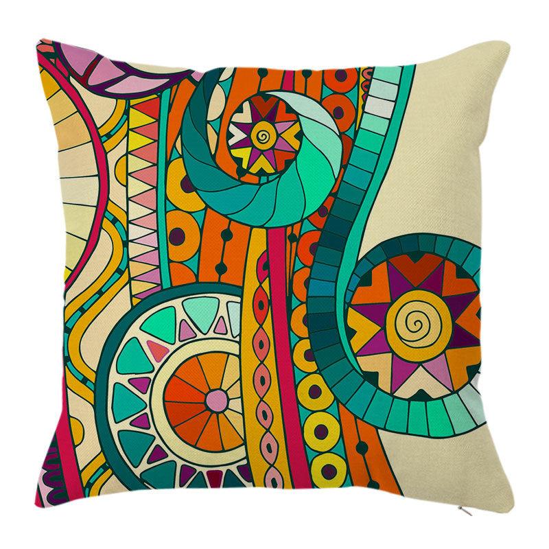 Ethnic Style Cushion Cover Retro Sofa Throw Pillow Room Decor