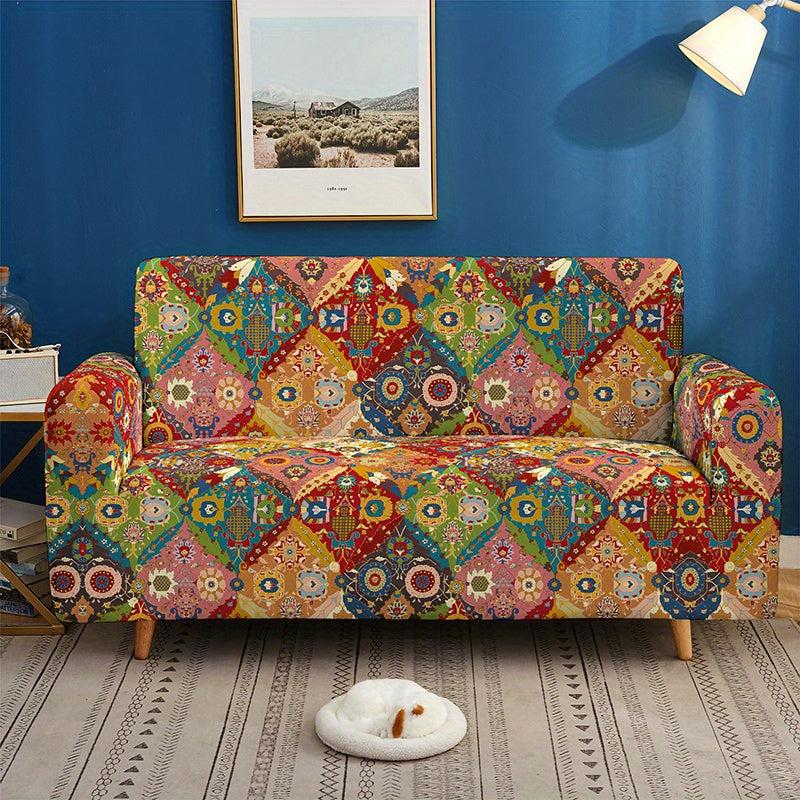 Bohemian Stretch Printed Sofa Cover Furniture Protector