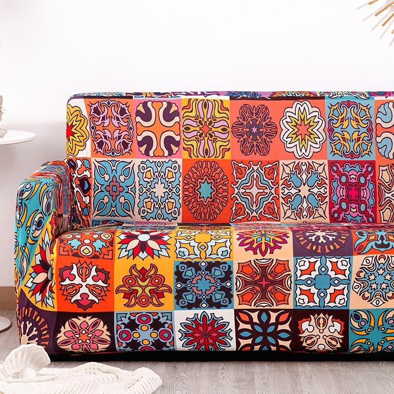Bohemian Stretch Printed Sofa Cover Furniture Protector