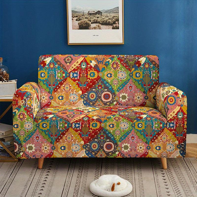 Bohemian Stretch Printed Sofa Cover Furniture Protector