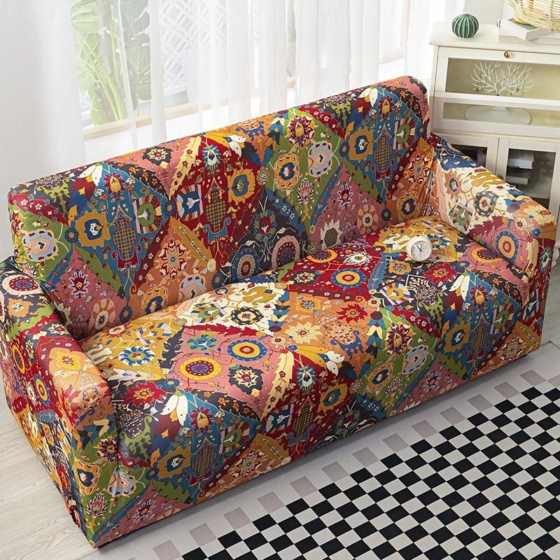 Bohemian Stretch Printed Sofa Cover Furniture Protector