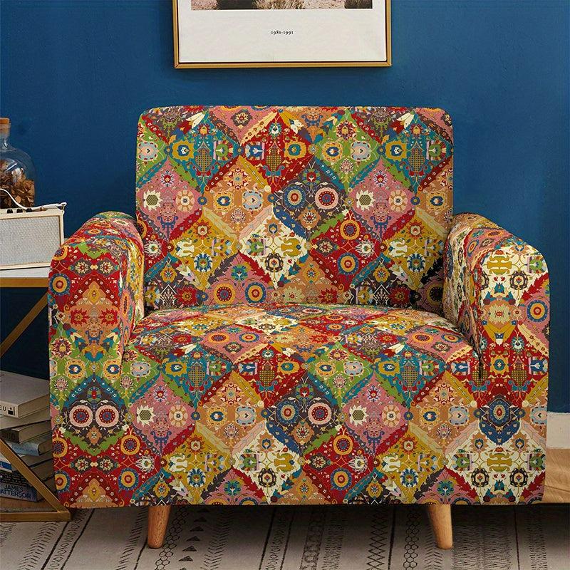 Bohemian Stretch Printed Sofa Cover Furniture Protector