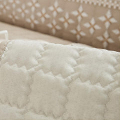 Waffle Quilted Lace Sofa Covers Sectional Slipcover Furniture Protector