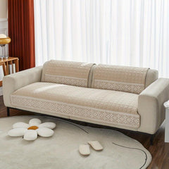 Waffle Quilted Lace Sofa Covers Sectional Slipcover Furniture Protector