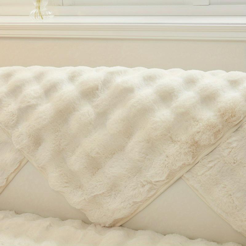 Rabbit Plush Sofa Slipcover Pet's Favorite Dog Friendly Sofa Couch Cover