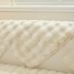 Rabbit Plush Sofa Slipcover Pet's Favorite Dog Friendly Sofa Couch Cover