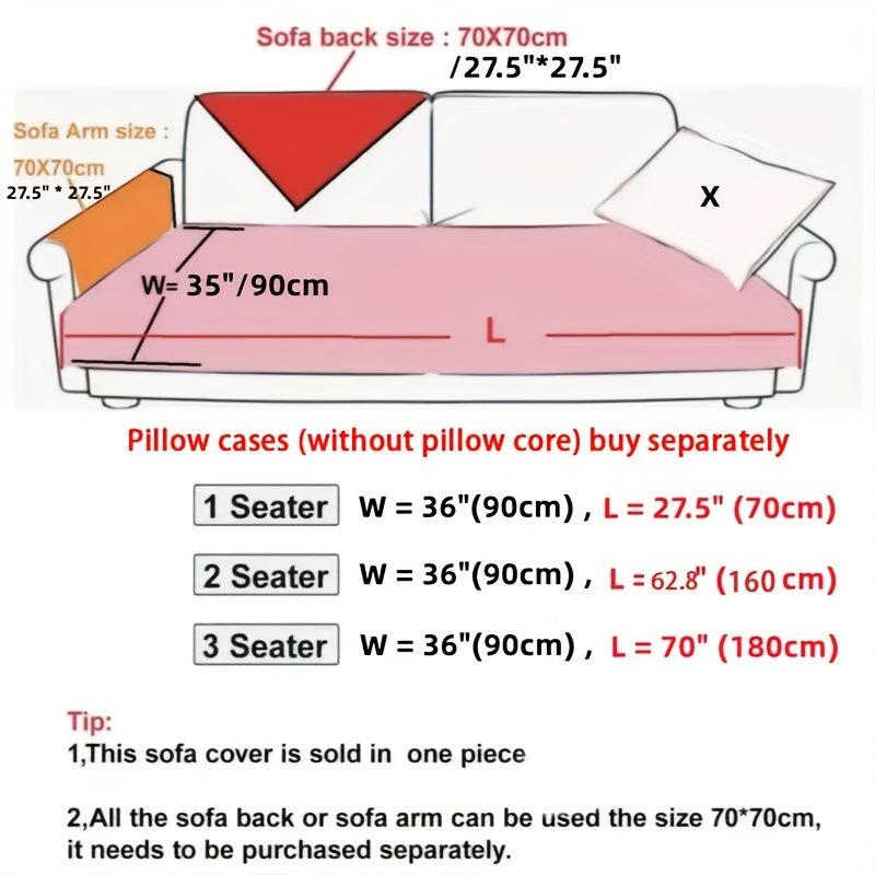 Thick Lamb Velvet Sofa Slipcover Plush Winter Furniture Protector