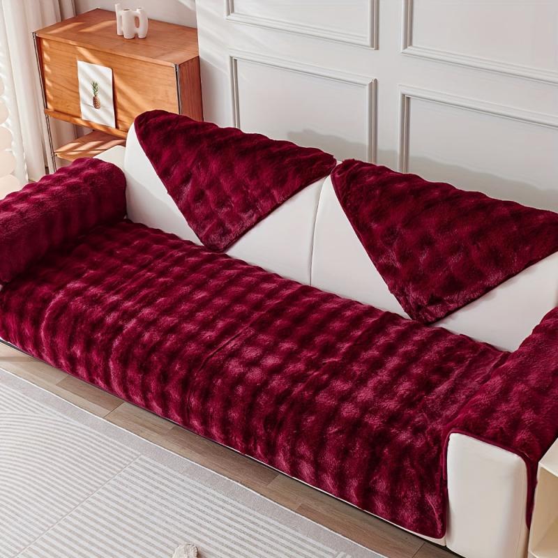 Plush Comfortable Sofa Slipcover Furniture Protector for Living Room