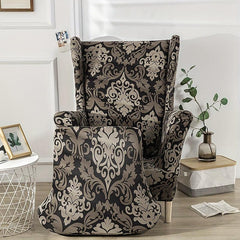 2pcs Wingback Chair Slipcover Stretch Spandex Slipcovers Armchair Covers