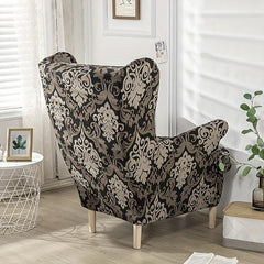 2pcs Wingback Chair Slipcover Stretch Spandex Slipcovers Armchair Covers