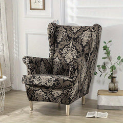 2pcs Wingback Chair Slipcover Stretch Spandex Slipcovers Armchair Covers
