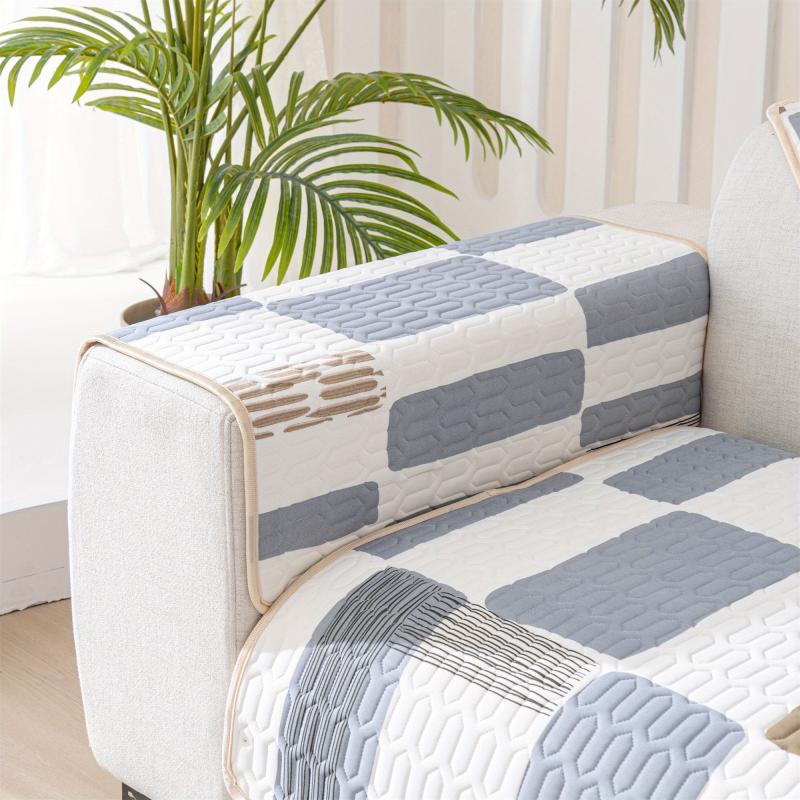 Cooling Ice Silk Sofa Cover Non Slip Latex Mat for Home Decor