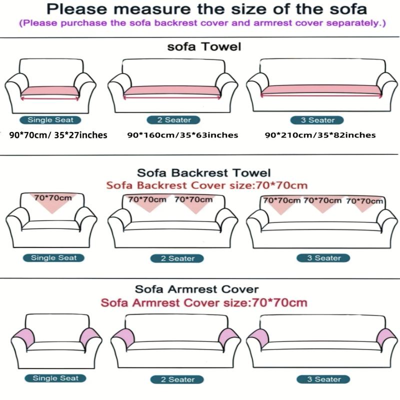 Cooling Ice Silk Sofa Cover Non Slip Latex Mat for Home Decor