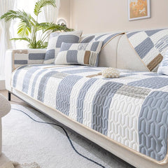 Cooling Ice Silk Sofa Cover Non Slip Latex Mat for Home Decor