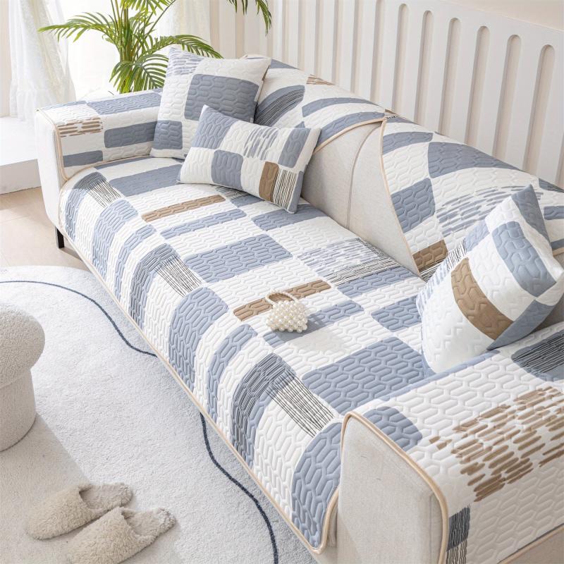 Cooling Ice Silk Sofa Cover Non Slip Latex Mat for Home Decor
