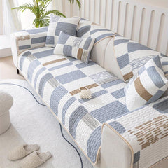 Cooling Ice Silk Sofa Cover Non Slip Latex Mat for Home Decor