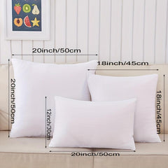 4pcs Throw Pillow Inserts Fluffy Cushion Core Christmas Halloween Decor