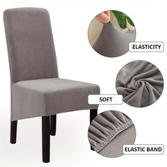 Velvet Stretch Dining Chair Slipcover for Home Decor