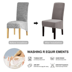 Velvet Stretch Dining Chair Slipcover for Home Decor