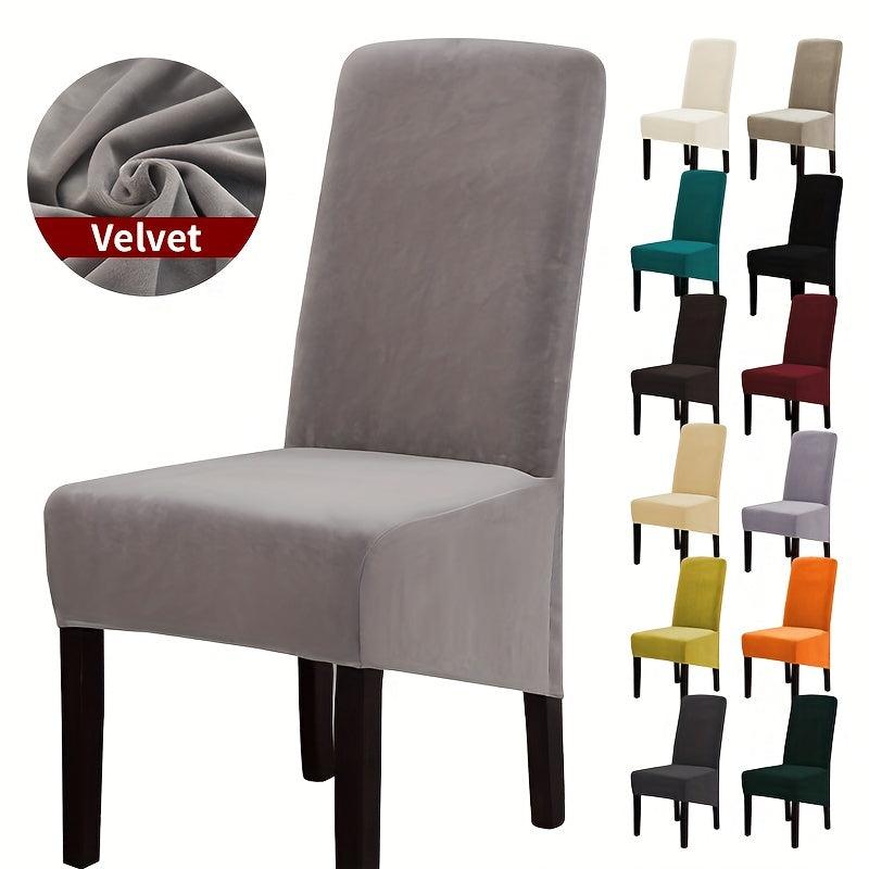 Velvet Stretch Dining Chair Slipcover for Home Decor