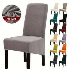 Velvet Stretch Dining Chair Slipcover for Home Decor