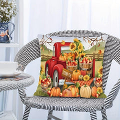 Autumn Pumpkin Pillow Cover 18''x18'' Home Decor, Zippered Single Sided Printed