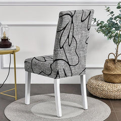 Printed Stretch Dining Chair Slipcover Anti Dirty Chair Protector