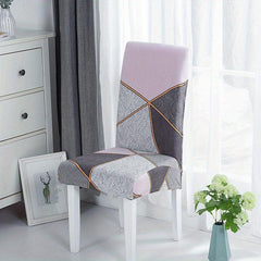Printed Stretch Dining Chair Slipcover Anti Dirty Chair Protector