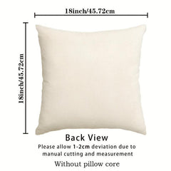 4pcs Fall Zippered Pillow Cover 18''x18'' Single Sided Printed