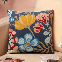 Canvas Towel Embroidered Pillow Covers Home Room Bedroom Living Car Sofa Decor