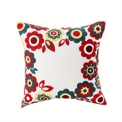 Canvas Towel Embroidered Pillow Covers Home Room Bedroom Living Car Sofa Decor