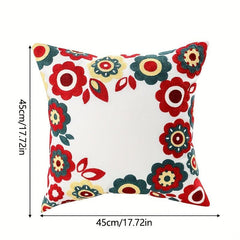 Canvas Towel Embroidered Pillow Covers Home Room Bedroom Living Car Sofa Decor