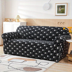 Geometric Pattern Milk Silk Sofa Slipcover Non Slip Home Decor