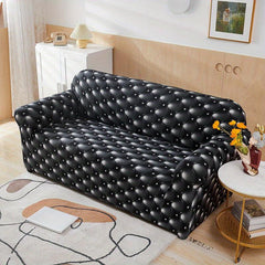 Geometric Pattern Milk Silk Sofa Slipcover Non Slip Home Decor