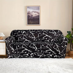 Geometric Pattern Milk Silk Sofa Slipcover Non Slip Home Decor