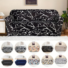 Geometric Pattern Milk Silk Sofa Slipcover Non Slip Home Decor