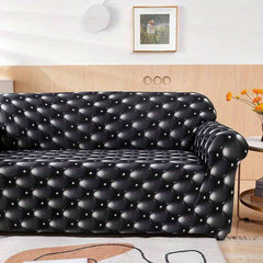 Geometric Pattern Milk Silk Sofa Slipcover Non Slip Home Decor