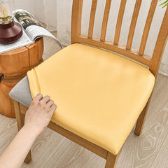 1PC PU Leather Seat Covers For Dining Room Chairs Waterproof