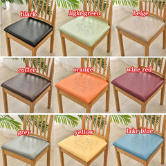 1PC PU Leather Seat Covers For Dining Room Chairs Waterproof