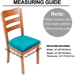 1PC PU Leather Seat Covers For Dining Room Chairs Waterproof