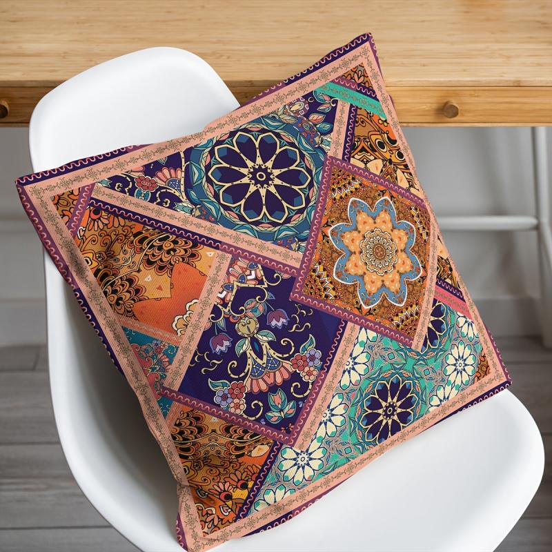 Ethnic Style Printed Throw Pillowcase Decor
