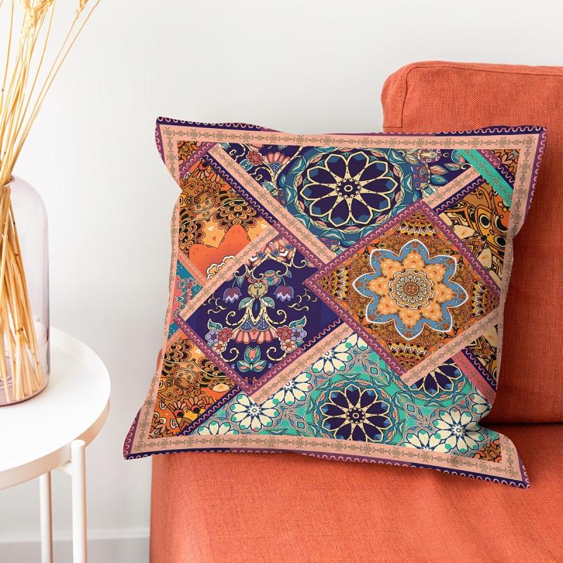 Ethnic Style Printed Throw Pillowcase Decor
