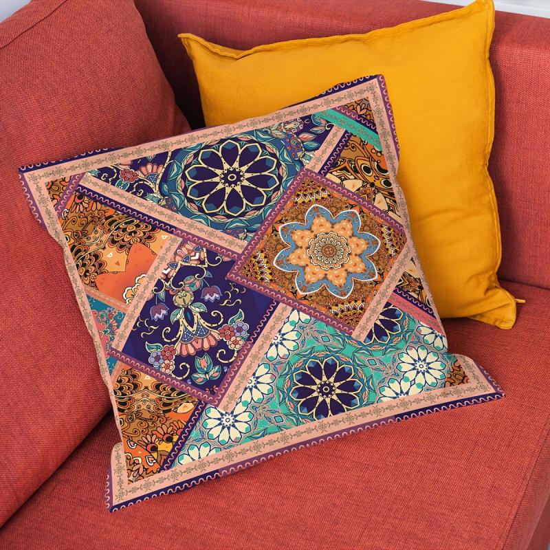 Ethnic Style Printed Throw Pillowcase Decor