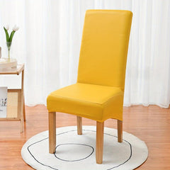 Thick Leather Dining Chair Slipcover Waterproof Non Slip Stretchable