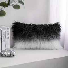Faux Fur Throw Pillow Cover for Sofa Bed Car Home Decor