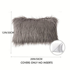 Faux Fur Throw Pillow Cover for Sofa Bed Car Home Decor