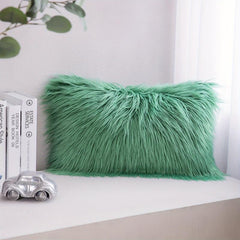 Faux Fur Throw Pillow Cover for Sofa Bed Car Home Decor