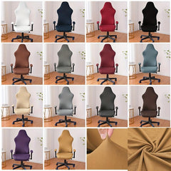 Washable Milk Silk Gaming Chair Cover with Armrest Covers - Protects Swivel Raci